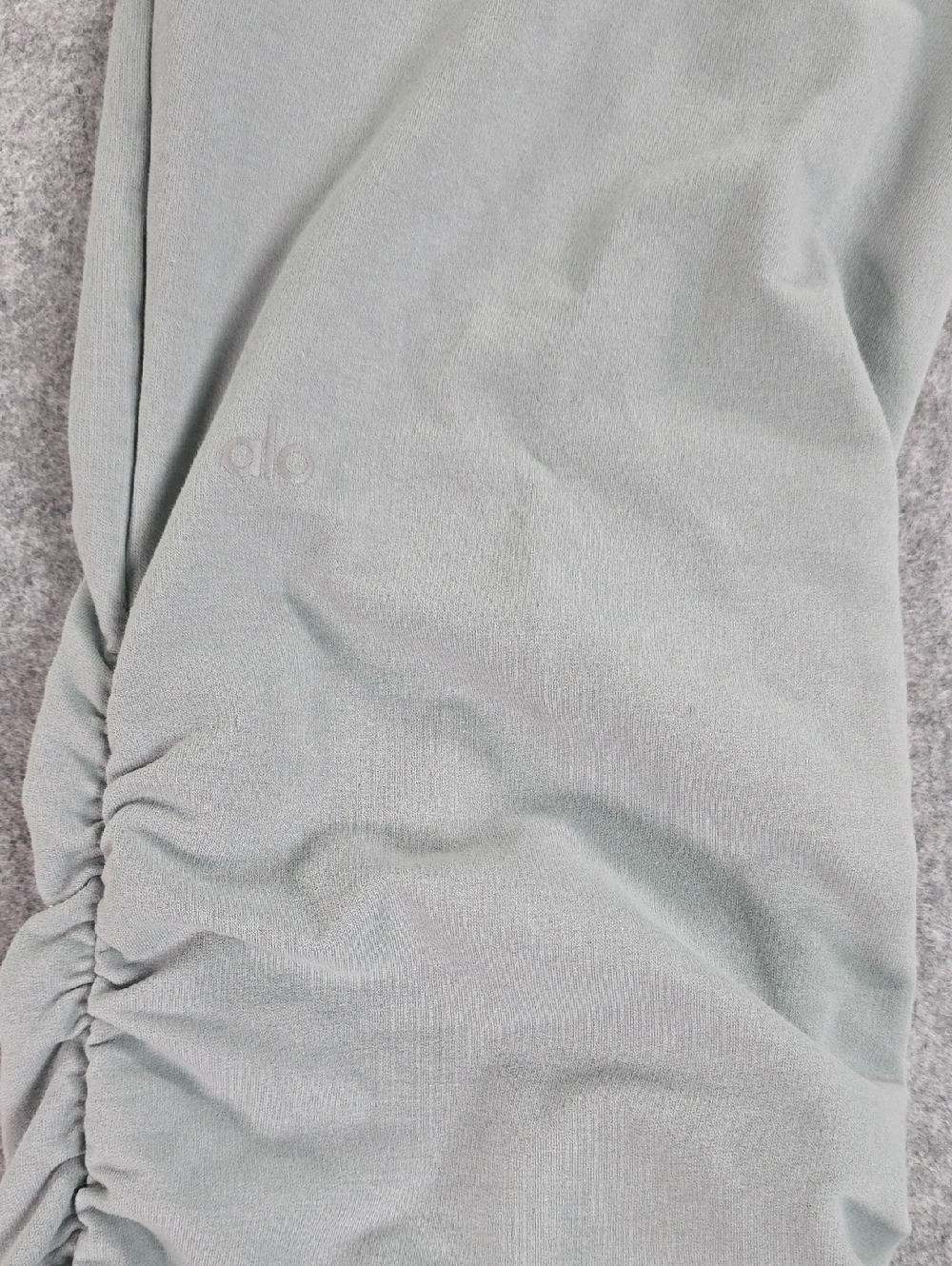 ALO YOGA Cosmic Grey Ruched Soft Sculpt Pants Size Small S - Picture 7 of 7